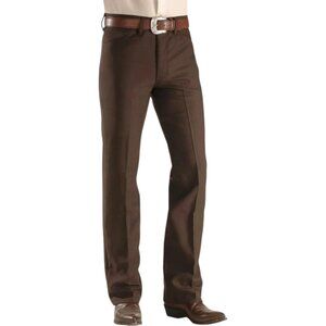 Wrangler Wrancher Dress Jeans Mens 40x32 Brown Pants Western 82BN Cowboy Rodeo